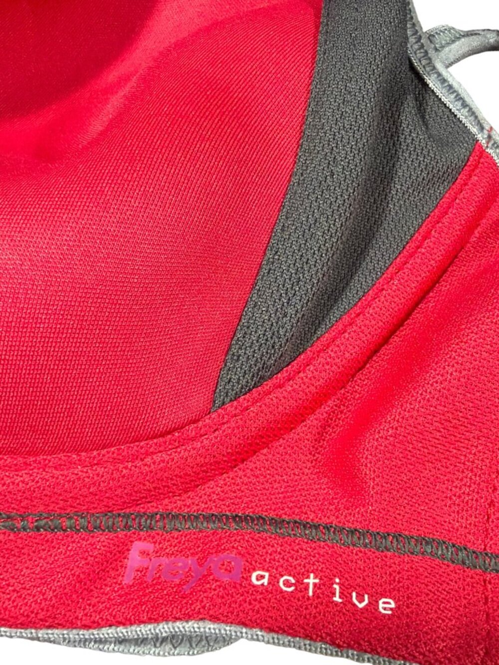 Freya AA4892 Active Red & Gray Underwire Sports Bra Size 32DDD - Picture 5 of 6
